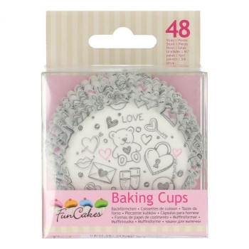 Cupcake Baking Cases - Love Doodle